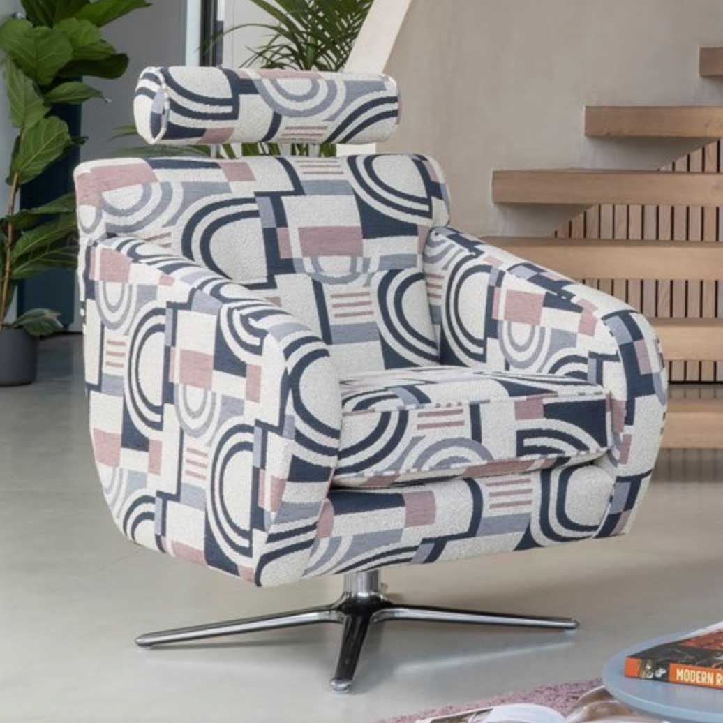 Alstons SoFo Magnus Swivel Chair with Headrest