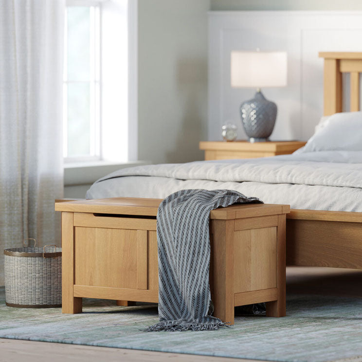 Manor Collection Dorset Oak Blanket Box