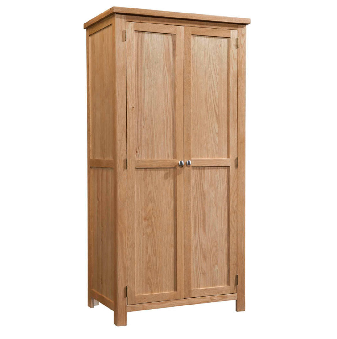 Manor Collection Dorset Oak All Hanging Double Wardrobe