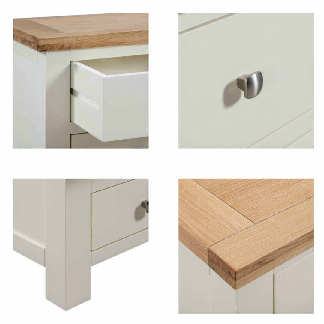 Manor Collection Dorset Painted 3 Drawer Bedside