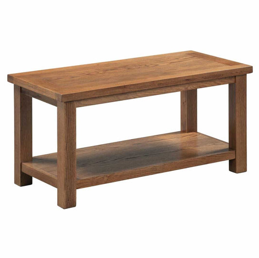 Manor Collection Dorset Rustic Large Coffee Table With Shelf