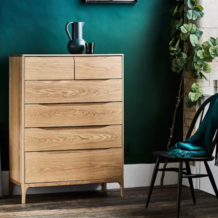 Ercol Rimini 6 Drawer Tall Wide Chest