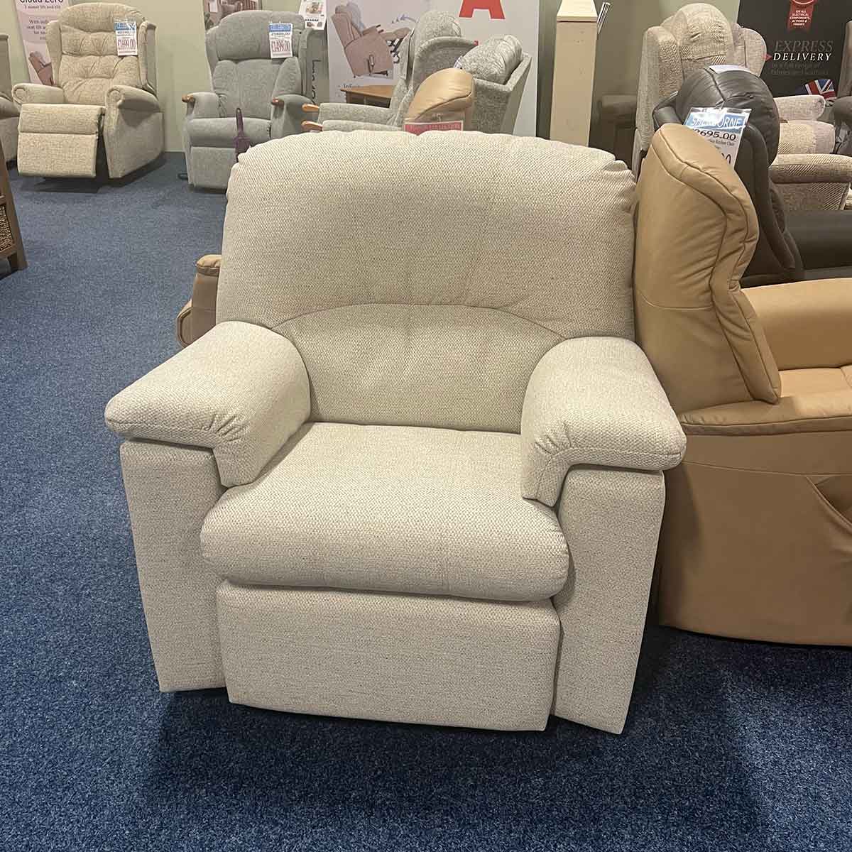 G Plan Chloe 3 Seater Sofa, 2x Armchair and Footstool