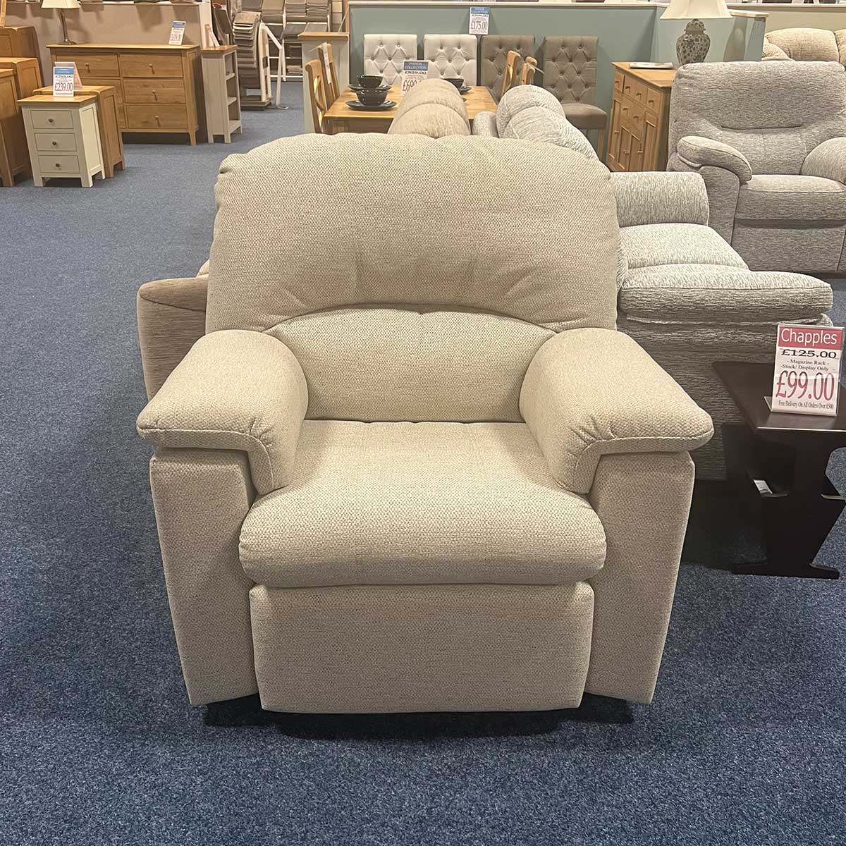 G Plan Chloe 3 Seater Sofa, 2x Armchair and Footstool