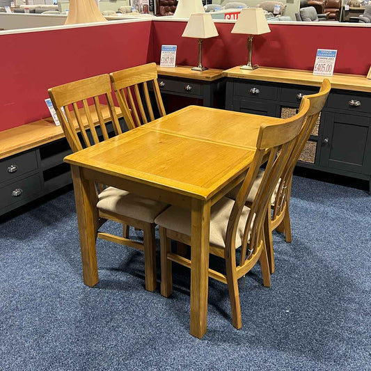 Manor Collection Kilmore 1.2 Dining Table and 4 Chairs