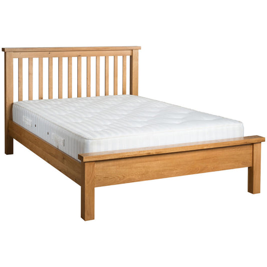 Manor Collection Dorset Oak 4’6″ Slatted Bed with Top Cap