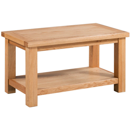 Manor Collection Dorset Oak Small Coffee Table With Shelf