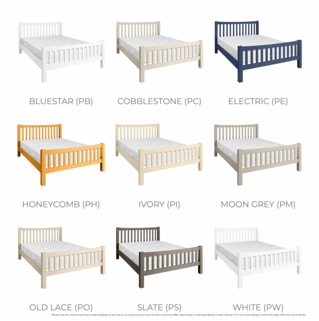 Manor Collection Dorset Painted 5′ Slatted Bed