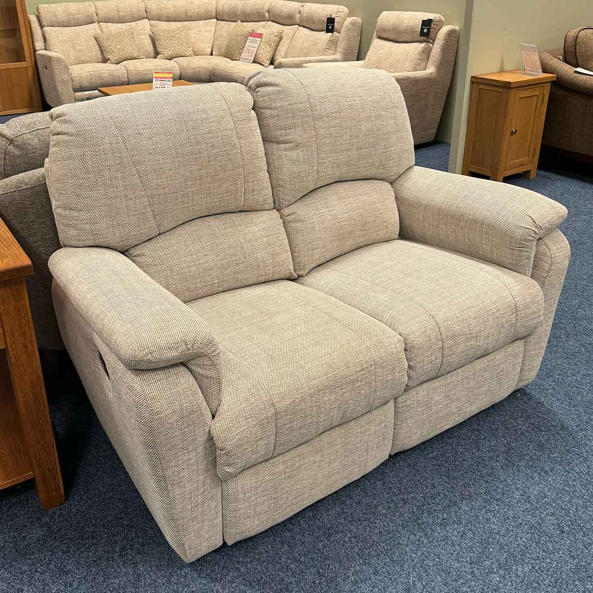 Manor Collection Sutton 3 Seater Manual Recliner Sofa & 2 Seater Manual Recliner Sofa