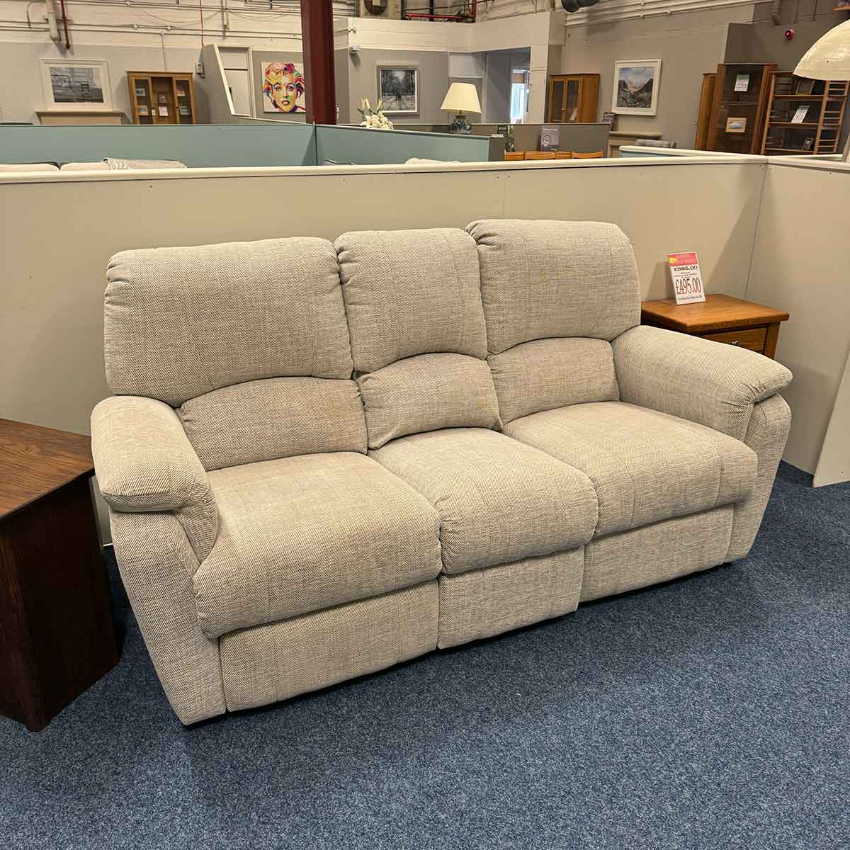 Manor Collection Sutton 3 Seater Manual Recliner Sofa & 2 Seater Manual Recliner Sofa