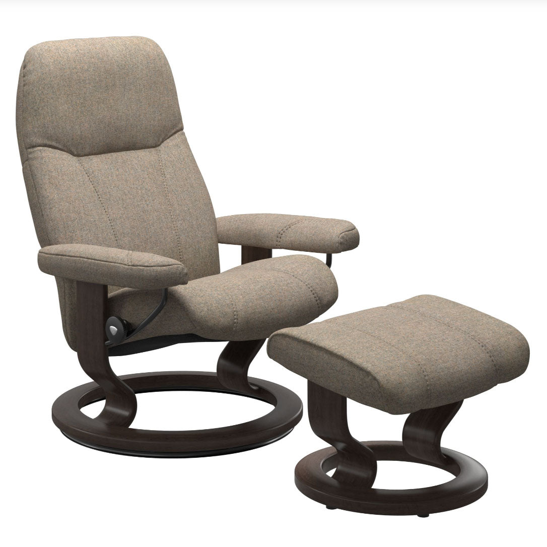Stressless Consul Classic Recliner with Footstool