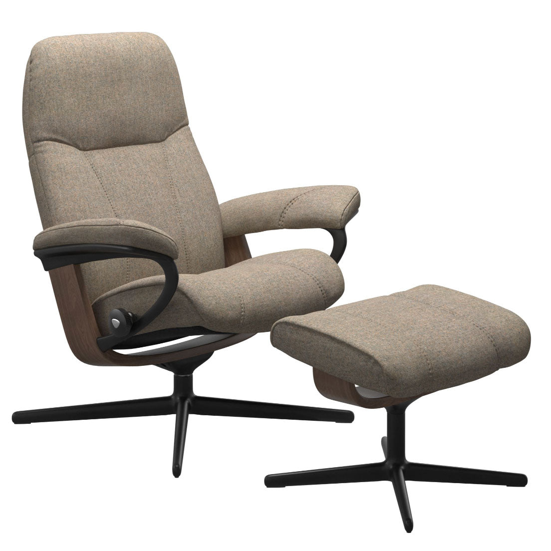Stressless Consul Cross Recliner with Footstool