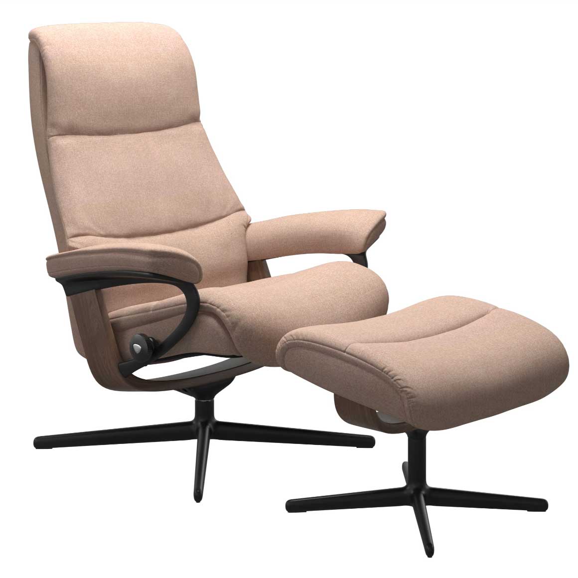 Stressless View Cross Recliner with Footstool