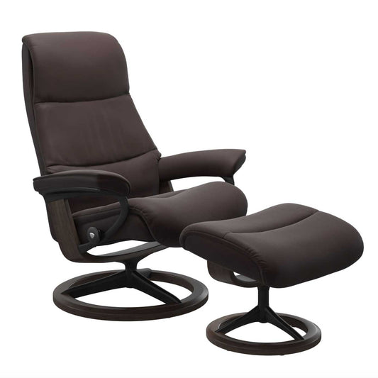Stressless View Signature Recliner with Footstool