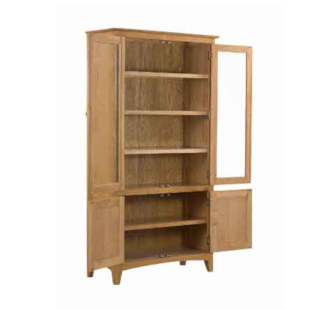 Manor Collection Kilkenny Oak High Display Cabinet