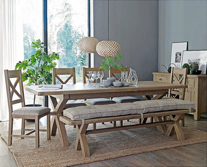 Manor Collection Honeywood Cross Leg Dining Table