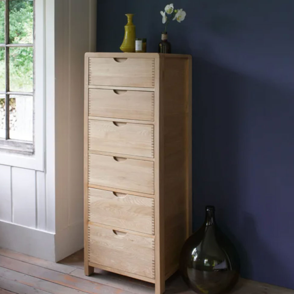 Ercol Bosco 6 Drawer Tall Chest