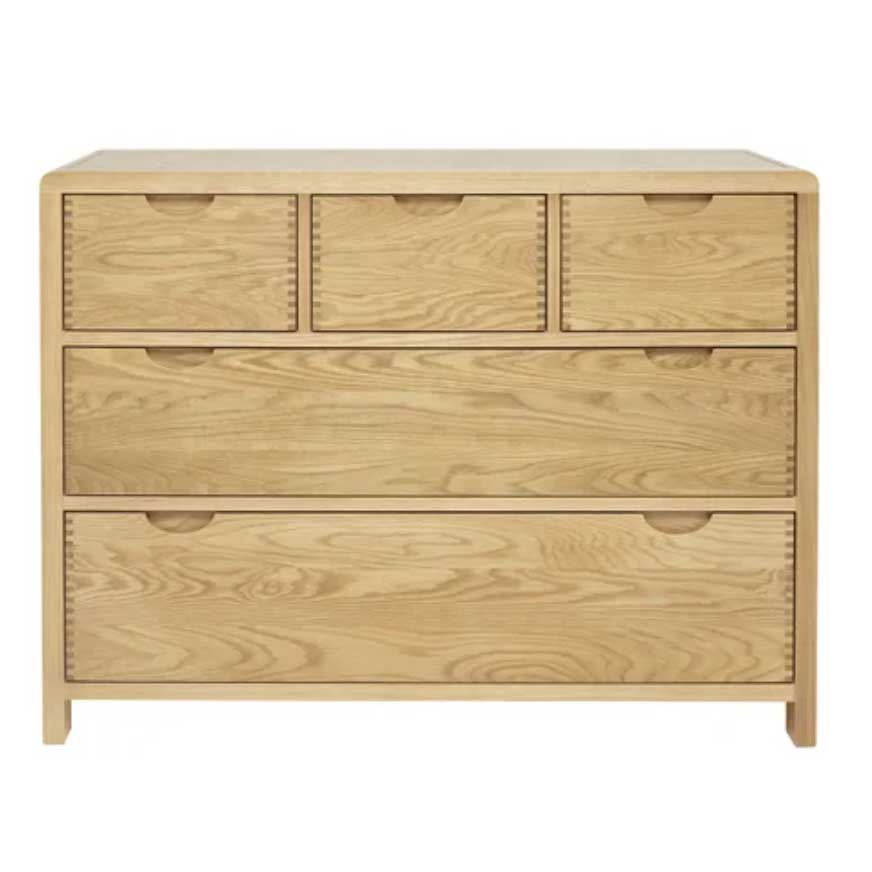 Ercol Bosco 5 Drawer Wide Chest