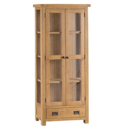 Manor Collection Lockwood Oak Display Cabinet