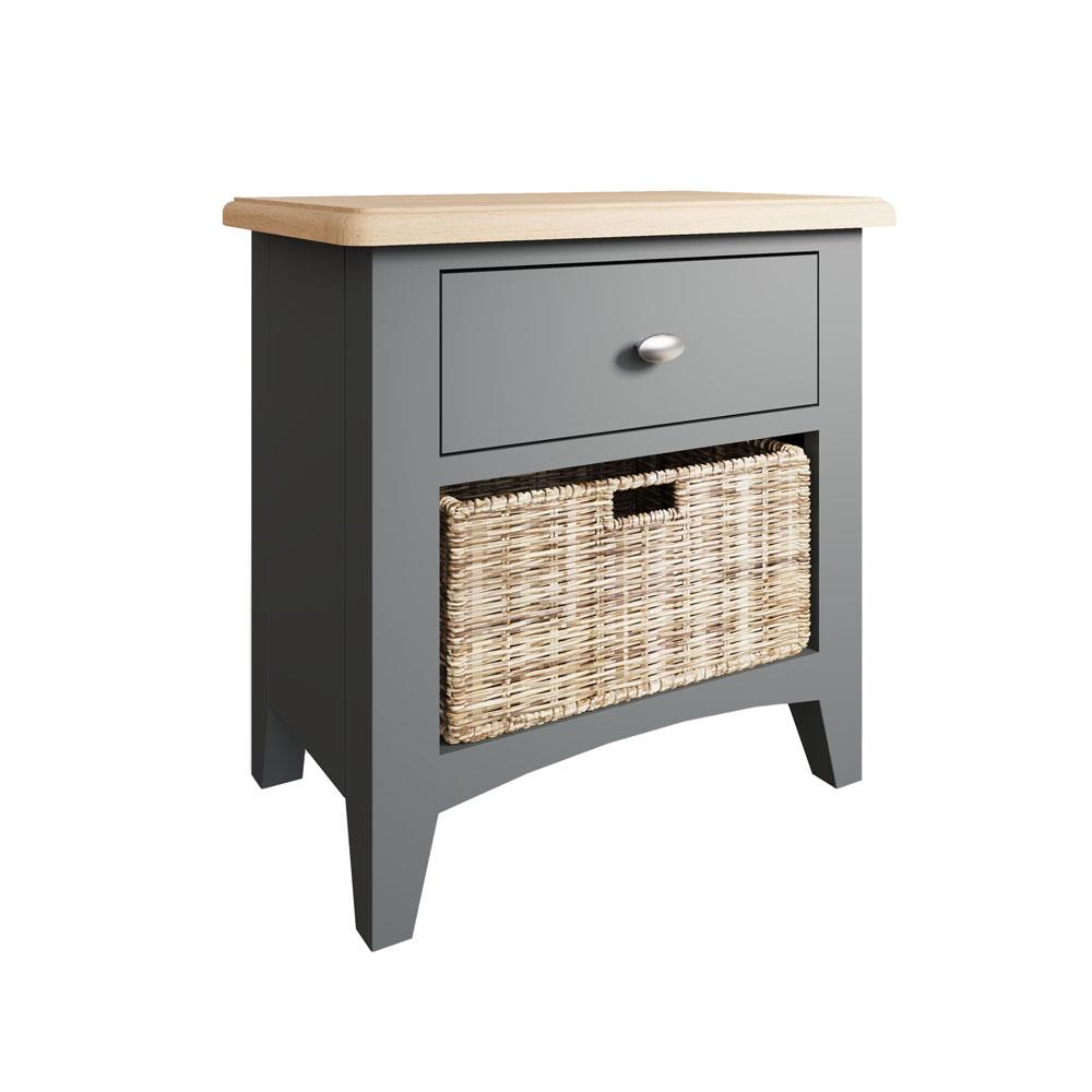 Manor Collection Woodstock 1 Drawer 1 Basket Unit
