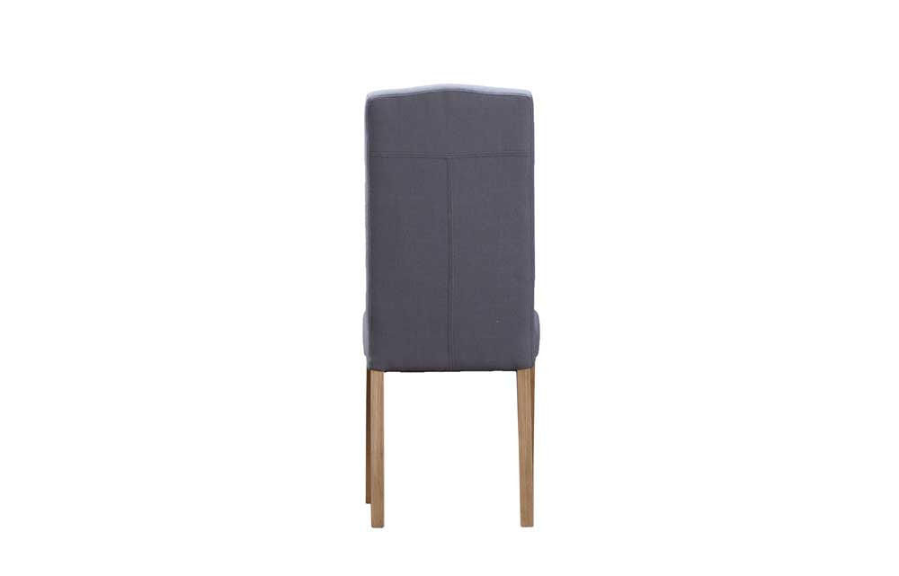 Manor Collection Upholstered Button Back Chairs - Grey