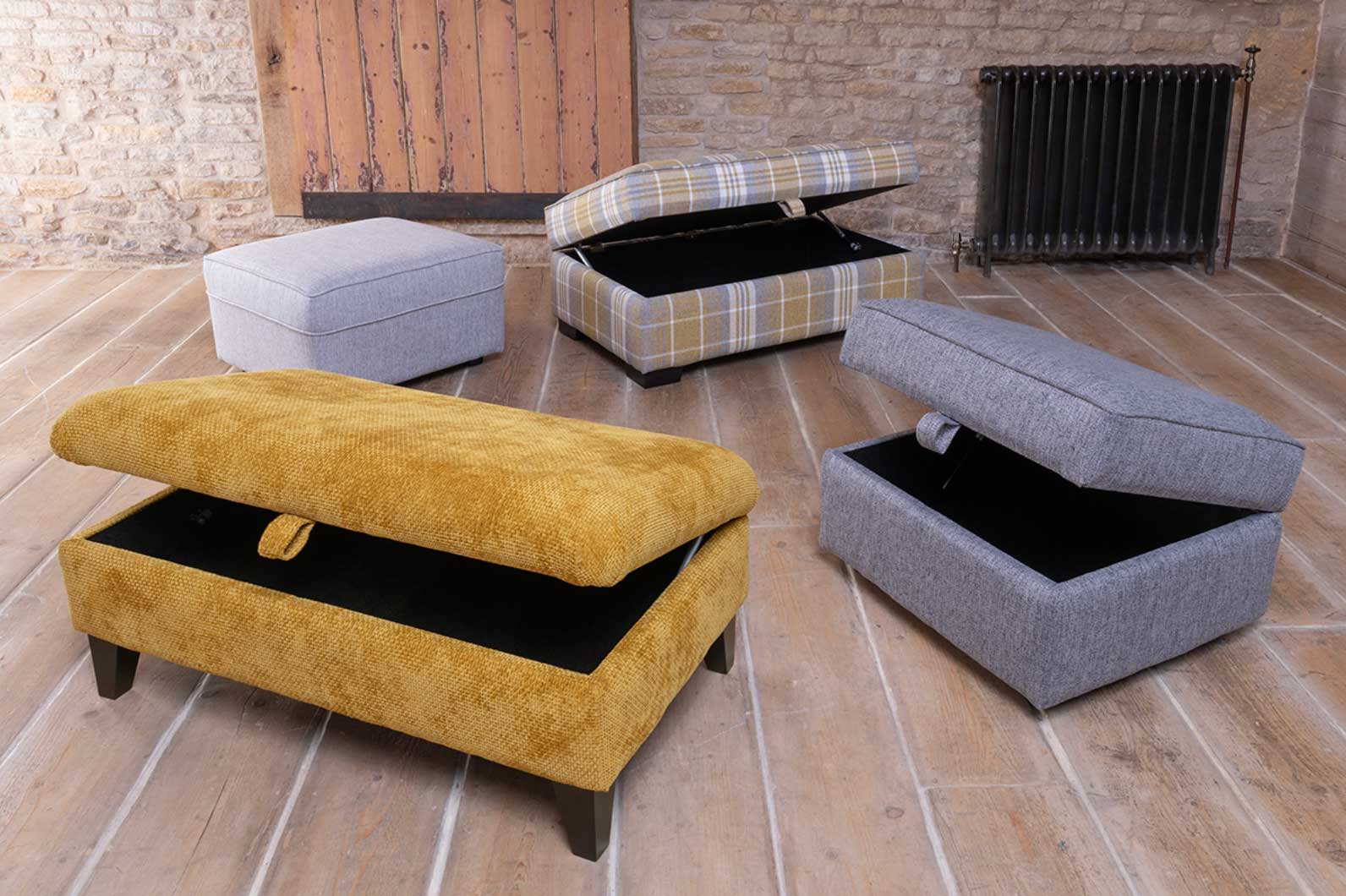 Alstons Poppy Footstool