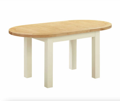 Manor Collection Dorset Painted D-End Extending Table