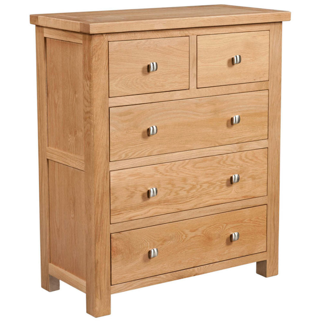 Manor Collection Dorset Oak 2 Over 3 Chest