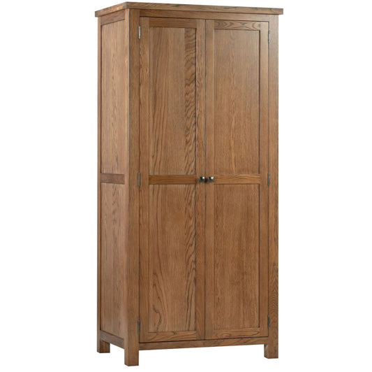Manor Collection Dorset Rustic All Hanging Double Wardrobe