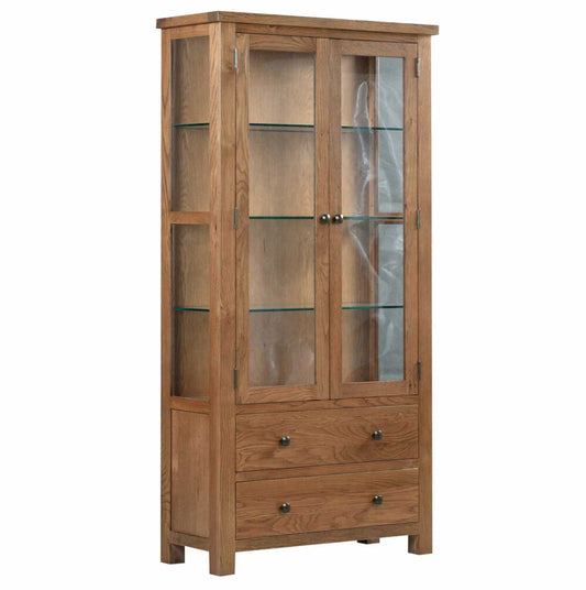 Manor Collection Dorset Rustic Glazed Display Cabinet