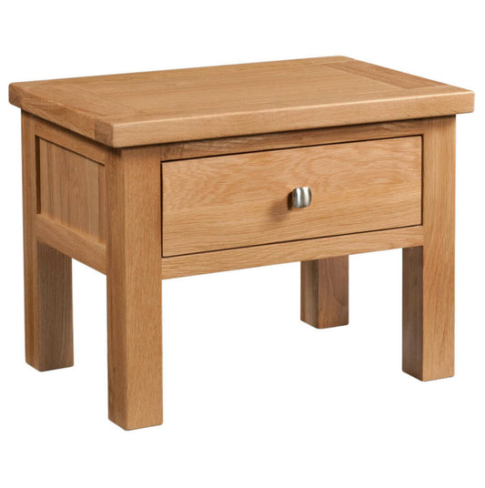 Manor Collection Dorset Oak Side Table With Drawer
