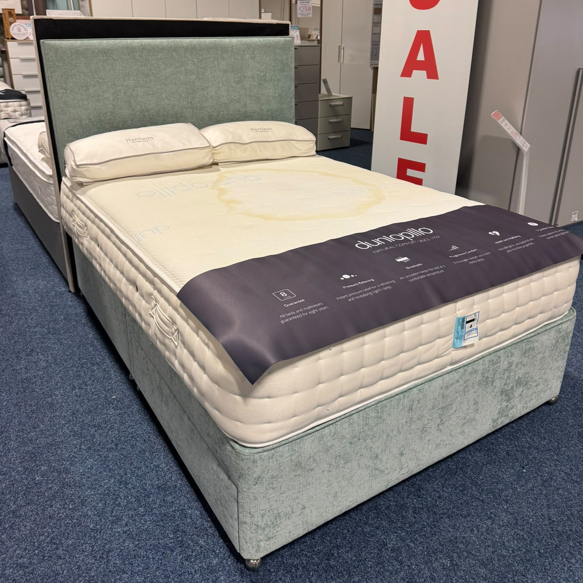 Dunlopillo ELITE LUXURY 46" 2 Drawer Divan Set With Headboard