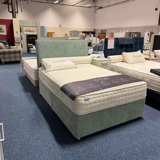 Dunlopillo ELITE LUXURY 46" 2 Drawer Divan Set With Modern Headboard
