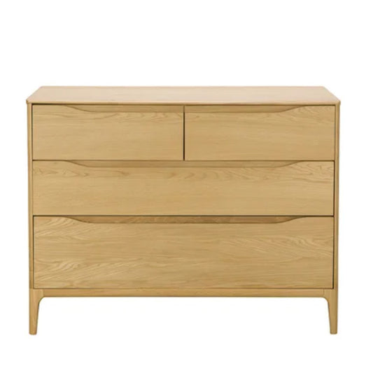 Ercol Rimini 4 Drawer Low Wide Chest
