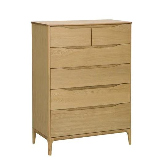 Ercol Rimini 6 Drawer Tall Wide Chest