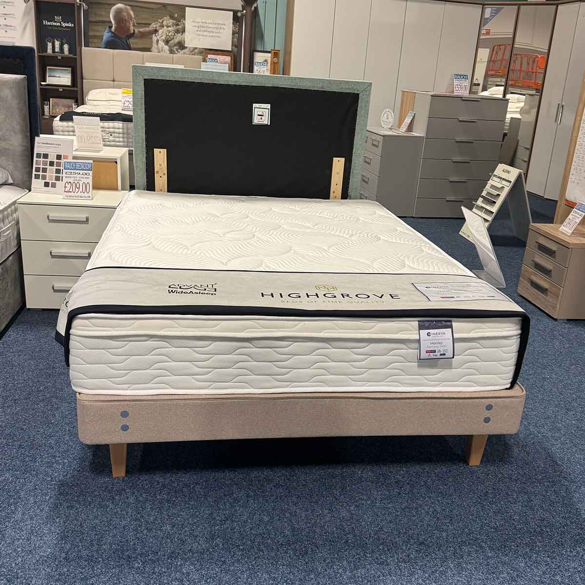 Highgrove Henley Mattress With Dunlopillo Legged Base