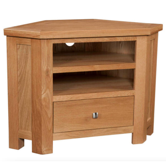 Manor Collection Dorset Oak Corner TV Unit