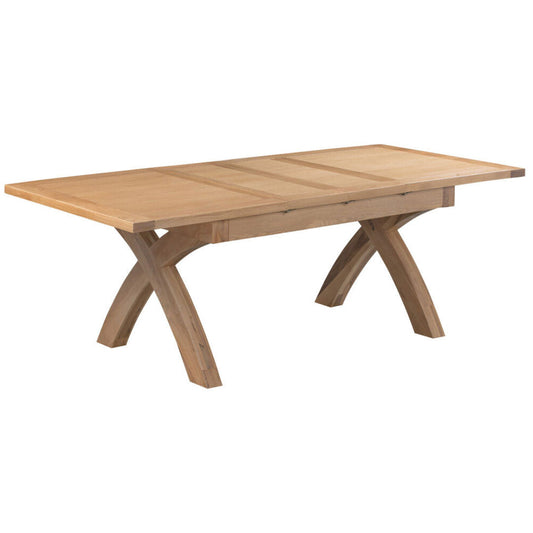 Manor Collection Dorset Oak X-Leg Extending Table