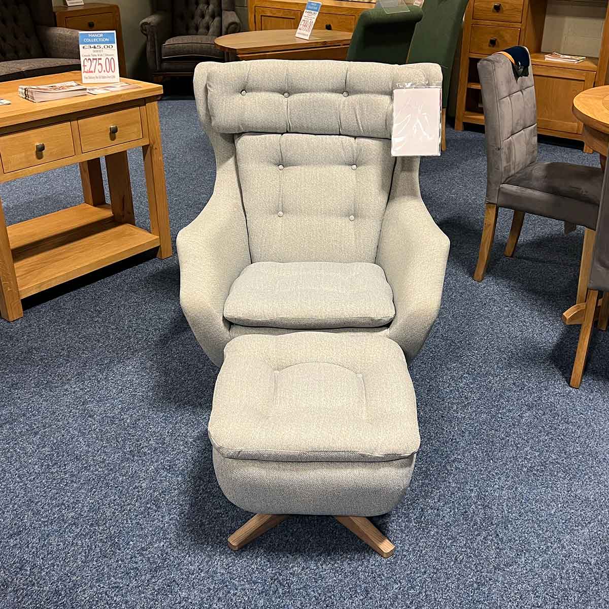 Parker Knoll Statesman Swivel Chair & Stool