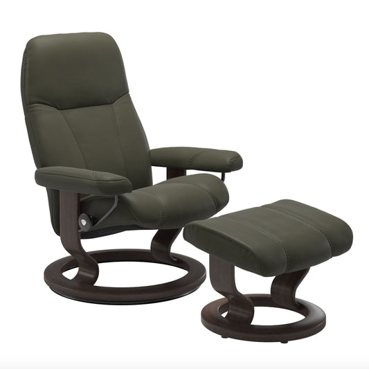 Stressless Consul Classic Recliner with Footstool