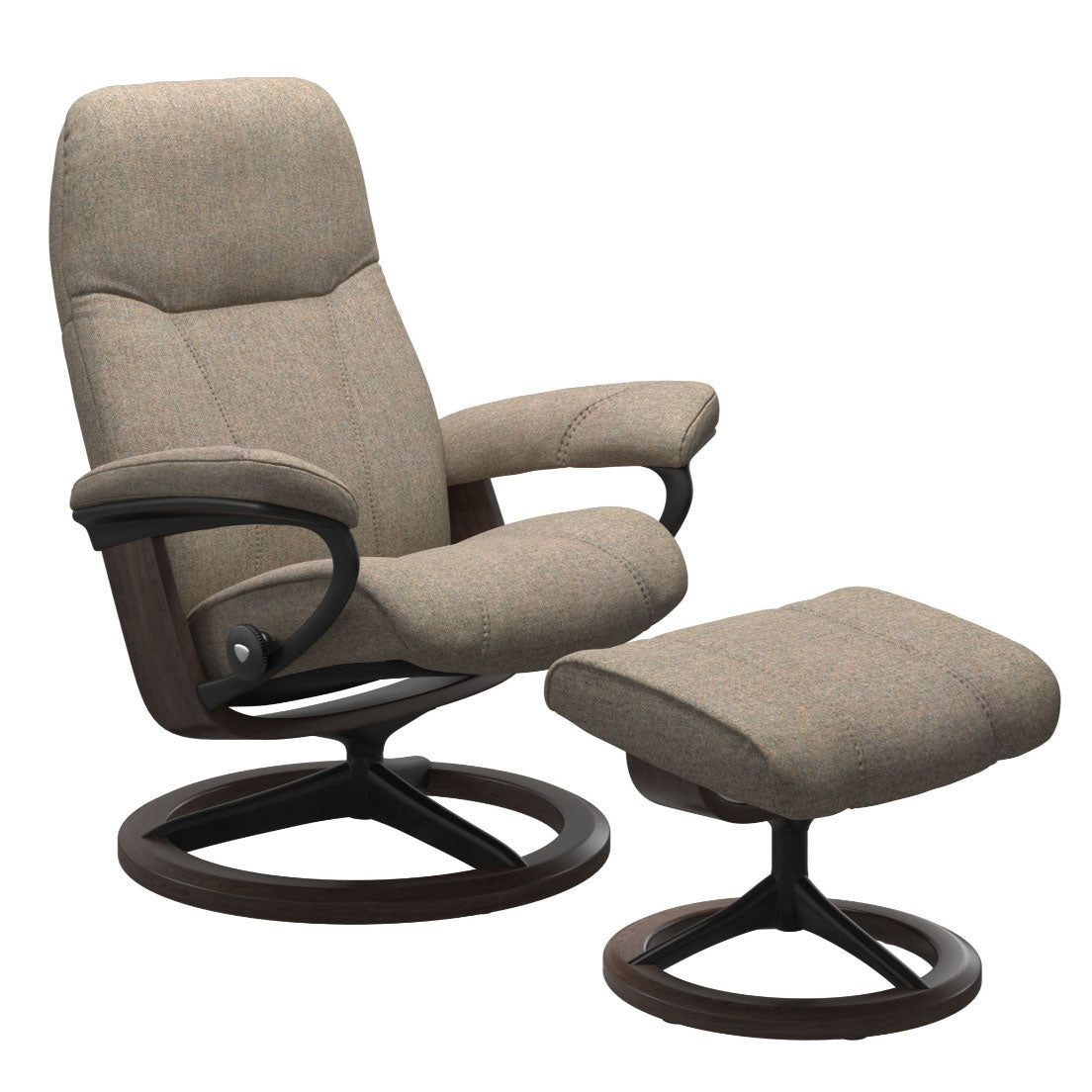 Stressless Consul Signature Recliner with Footstool