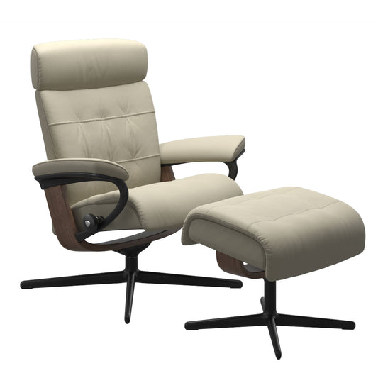 Stressless Erik Cross Recliner with Footstool