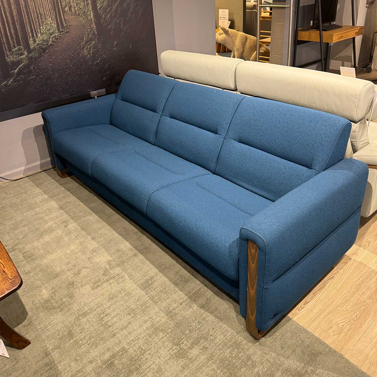 Stressless Fiona Wood Arm 3 Seater Sofa