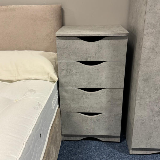Chicago 4 Drawer Chest - Light Grey 4D 500