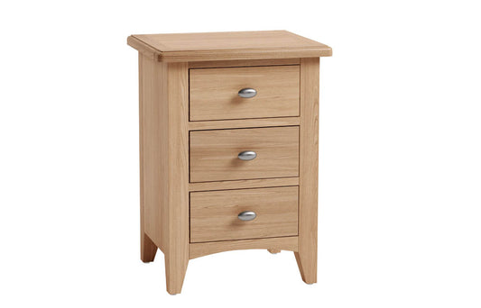 Manor Collection Woodstock 3 Drawer Bedside Cabinet