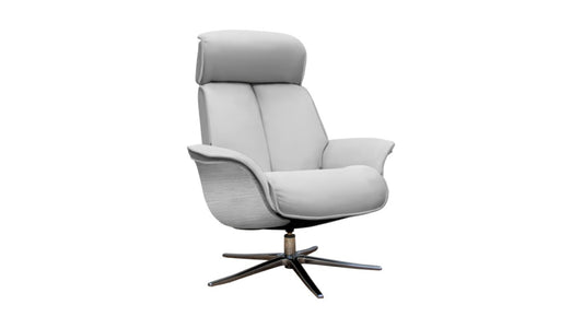 G Plan Ergo-Form Lund Manual Recliner Armchair With Full Wood Side