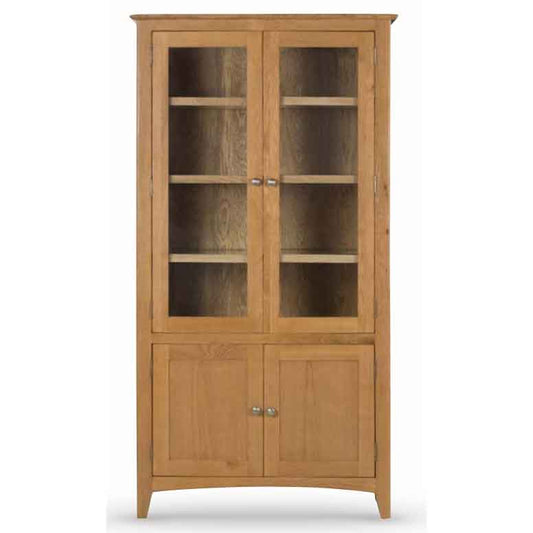 Manor Collection Kilkenny Oak High Display Cabinet