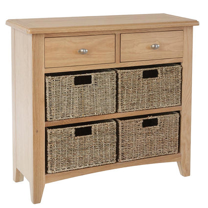 Manor Collection Woodstock 2 Drawer 4 Basket Unit