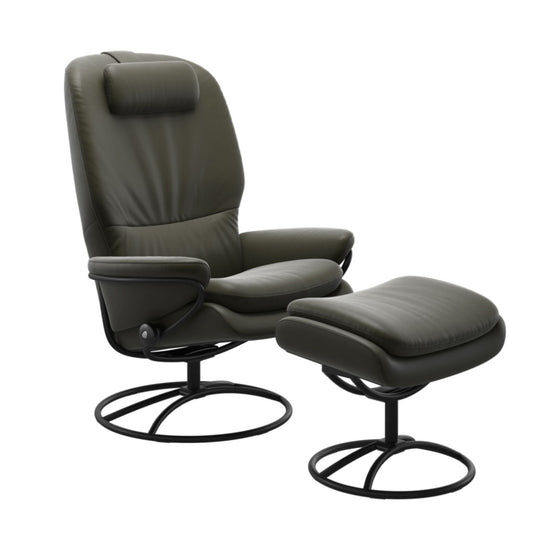 Stressless Roma Original High Back chair with footstool