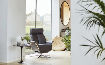 G Plan Ergo-Form Oslo Power Recliner Armchair with Veneer Trim Lifestyle Image